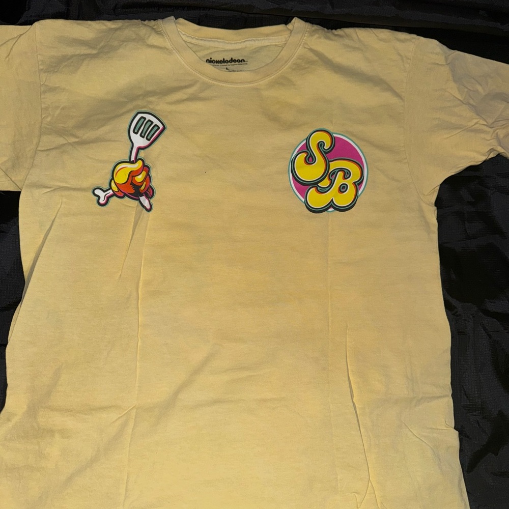 Nickelodeon Yellow Short Sleeve Tee with Fun Graphics